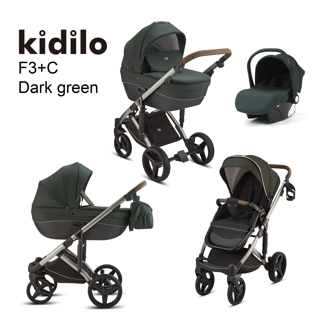 Karrocë Kidilo - Set 4në1 - Image 3