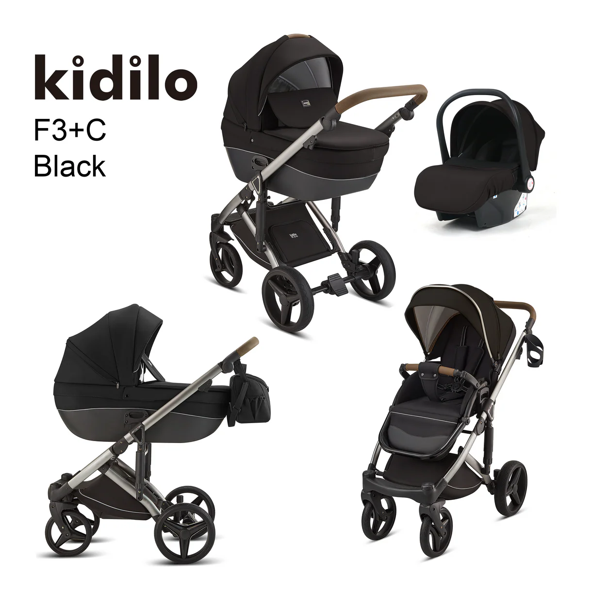Karrocë Kidilo - Set 4në1 - Image 2