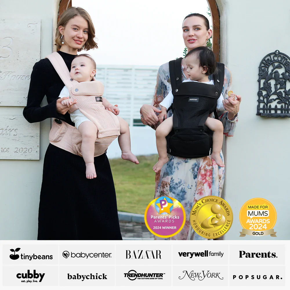Momcozy Kengur - Mbajtës 2ne1 me sedilje Air Mesh - Image 5