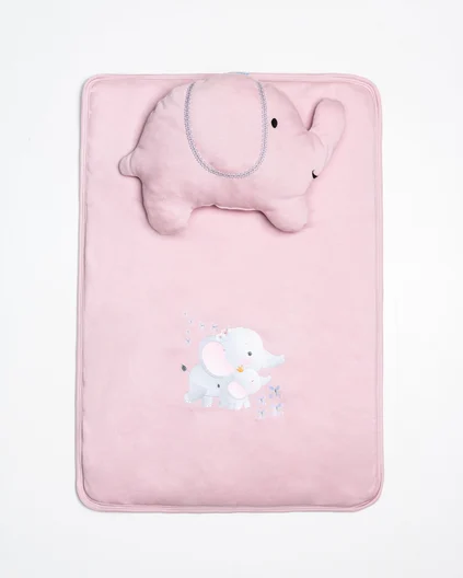 Shtroja për Ndërrimin e Pelenave me Elefant Pembe