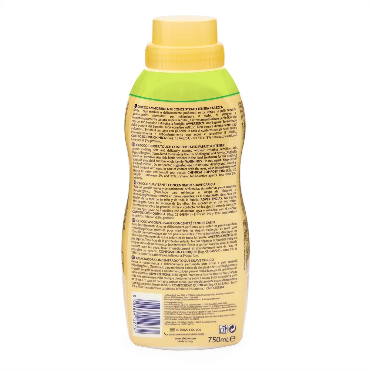 Zbutës Chicco Sensitive (Prekje e Butë) – 750 ml - Image 2
