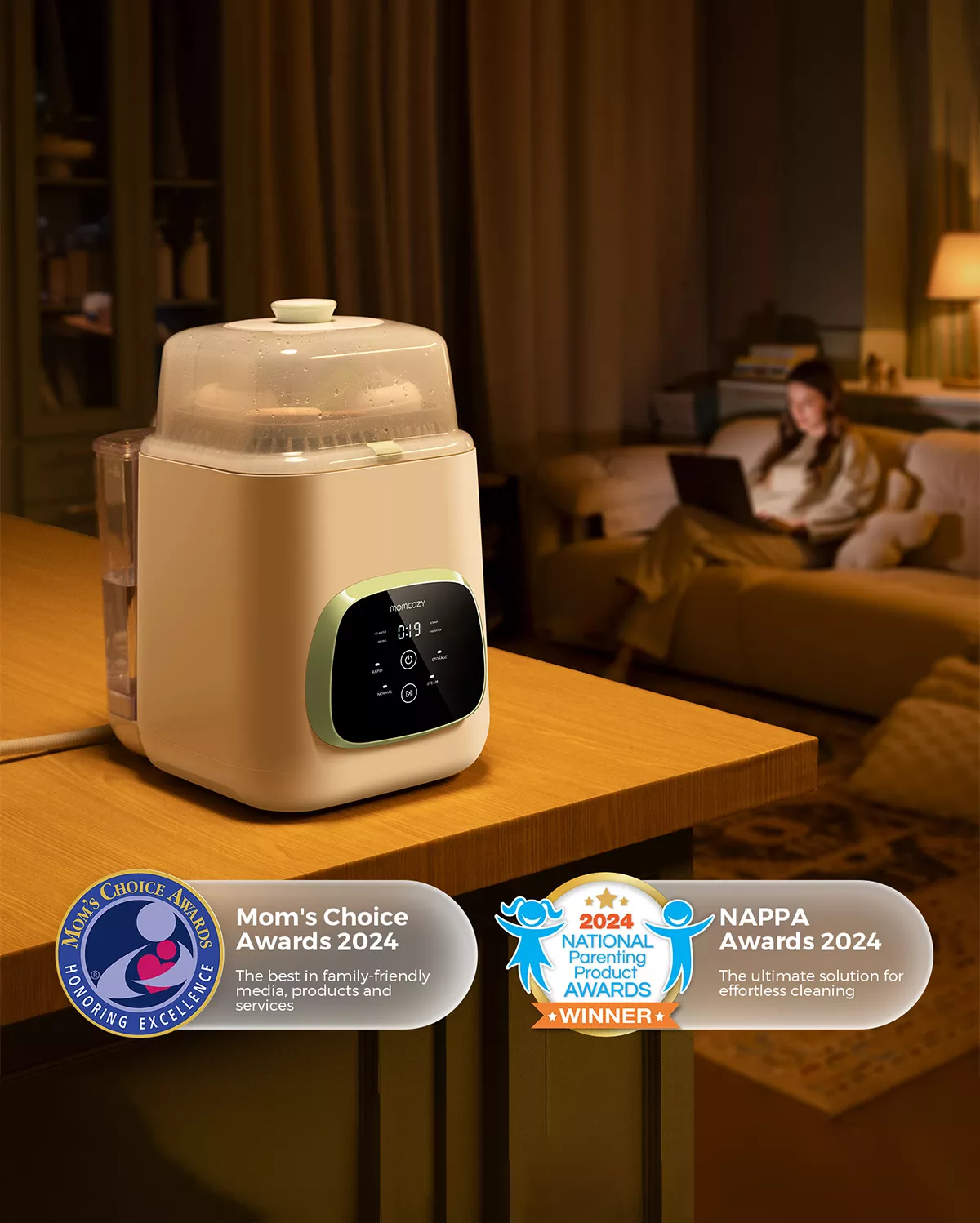 Momcozy KleanPal Pro- Pastrues dhe Sterilizues Automatik për Shishe - Image 3