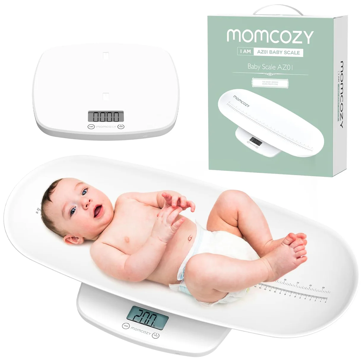 Peshore Multifunksionale për Foshnje Momcozy AZ01 – Matje Peshe dhe Gjatësie
