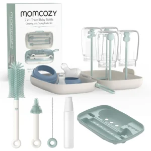 Set pastrimi shishesh për bebe Momcozy 7 në 1