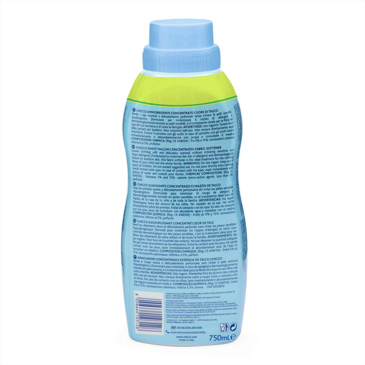 Zbutës Chicco Sensitive Baby Blue - 750ml - Image 2