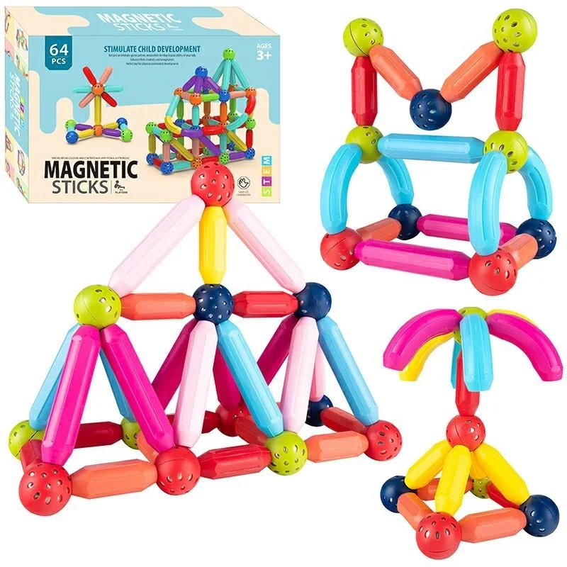 Set Ndërtimi Magnetik – Magnetic Sticks (100 Copë) - Image 2